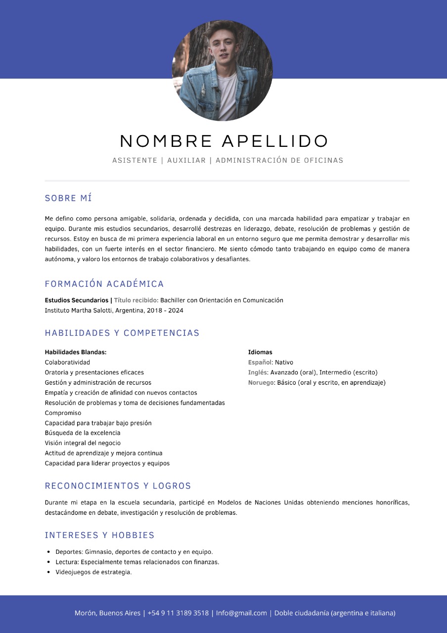 MODELO PRIMER EMPLEO